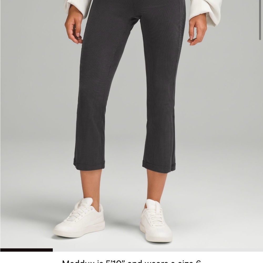 Ribbed softstreme high rise cropped